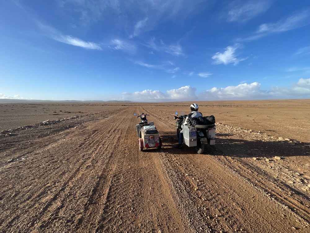 Westelijke sahara-foto's 640.000 kilometer